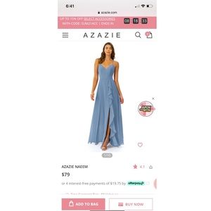 Azazie Bridesmaids Dress Color Dusty Rose!